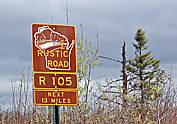 Rustic Road R105 Sign