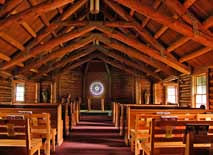 Sacred Heart Chapel interior - Chapel of the Sacred Heart, Grand Tetons National Park