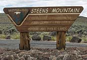 Steens Mountain Sign