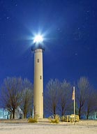 Summersville Lake Lighthouse at Night - Mount Nebo, West Virginia