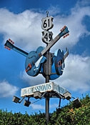 The Crossroads Signpost - State St and Desoto Ave, Clarksdale, MS