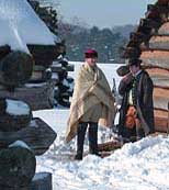 Valley Forge Soldiers and their winter camp