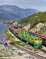 WP&YR Trains - Skagway, Alaska