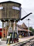 Water Tower and Depot - Boone & Scenic Valley Railroad, Iowa