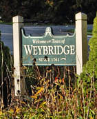 Weybridge Welcome Sign - Vermont