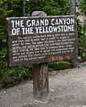Yellowstone Grand Canyon Sign - Canyon Village, Wyoming