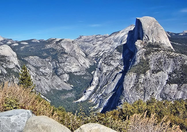 Half Dome - View from Glacier Point, Yosemite Valley, California