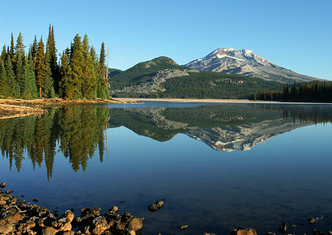 South Sister and Sparks Lake