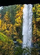 Autumn View North Falls - Silver Falls State Park