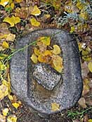 Grinding Stone - Aztec Ruins National Monument, New Mexico