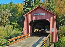 Portal view - Yaquina River Chitwood Covered Bridge, Toledo, Oregon