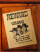 Dalton Gang Reward Poster