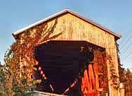 Dark Covered Bridge - Medora, Indiana