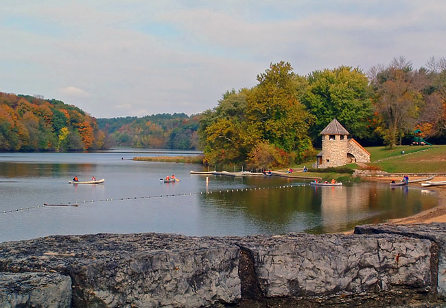 Backbone Lake - Backbone State Park, Dundee, Iowa