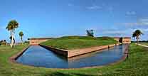 Fort and Moat - Fort Pulaski National Monument, Savannah, Georgia