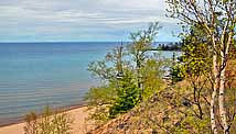 Great Sand Bay Overlook View - Keweenaw Peninsula, Michigan