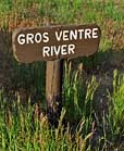 Gros Ventre River Sign - Grand Tetons National Park, Wyoming