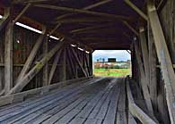 Hayes Covered Bridge interior - Mifflinburg, Pennsylvania