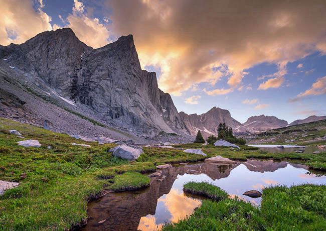 Ambush Peak in Desolation Valley - Wind River Range, Centennial Byway, Wyoming