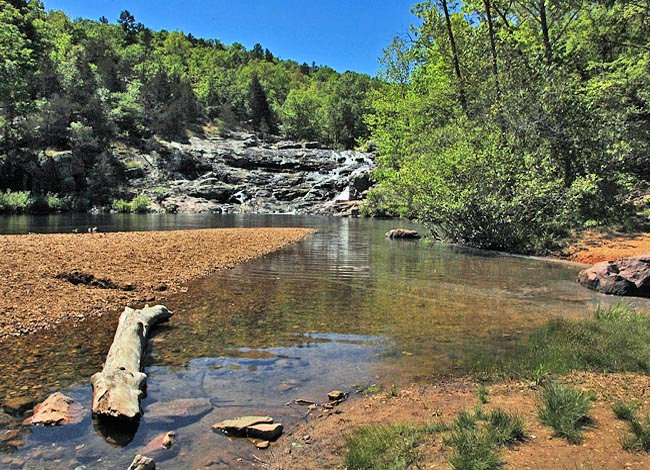 Rocky Falls Shut In - Ozark National Scenic Riverways, Van Buren, Missouri