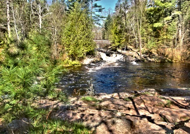 Thunder River Falls - Rustic Road R-32, Crivitz, Wisconsin