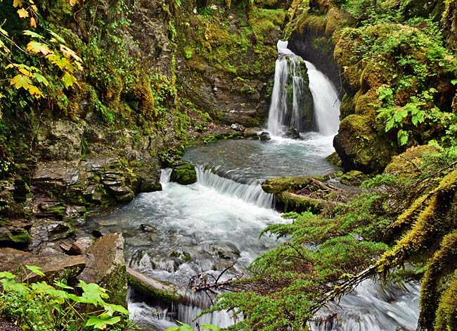 Virgin Creek Falls - Girdwood, Alaska