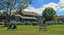 Enjoying popovers on the lawn - Jordan Pond House Restaurant