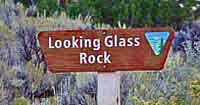 Looking Glass Rock Sign - La Sal Junction, Utah