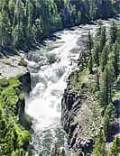 Lower Mesa Falls - Mesa Falls Interpretive Center, Ashton, Idaho