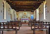 Mission Espada Church Interior - Missions National Historic Park, San Antonio, Texas