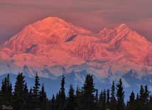 Mount Denali - Land of the Midnight Sun, AK