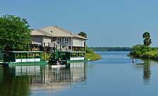 Tour boats and canoers - Myakka River State Park, Sarasota County, Florida