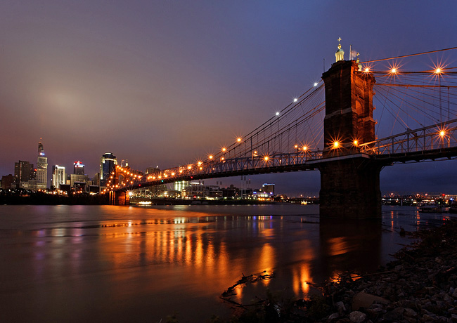 John A. Roebling Bridge - Covington, Kentucky and Cincinati, Ohio