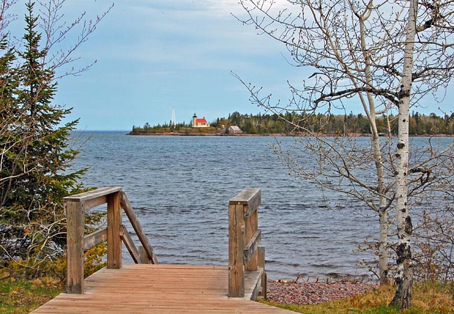 Harbor view of Copper Harbor Lighthouse - Keweenaw Peninsula, Michigan