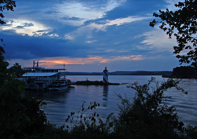 Evening view of Lake Guntersville - Guntersville, Alabama