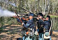 Natural Bridge Battlefield Historic State Park reenactment