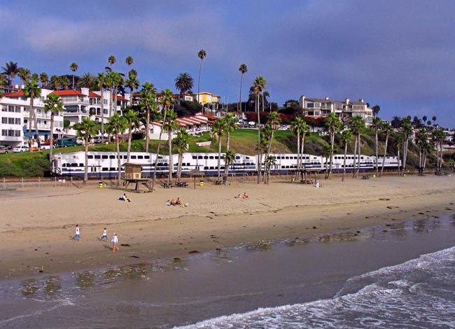 Pacific Surfliner at San Clemente, California