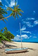 Beachside Sailboat - Oahu, Hawaii