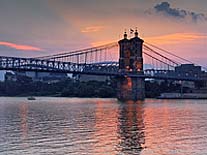 View of the Roebling Bridge