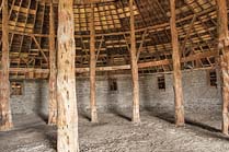 Pete French Round Barn Interior - Diamond Loop Tour Backcountry Byway, Oregon