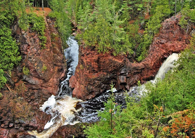 Bad River Gorge - Copper Falls State Park, Mellen, Wisconsin