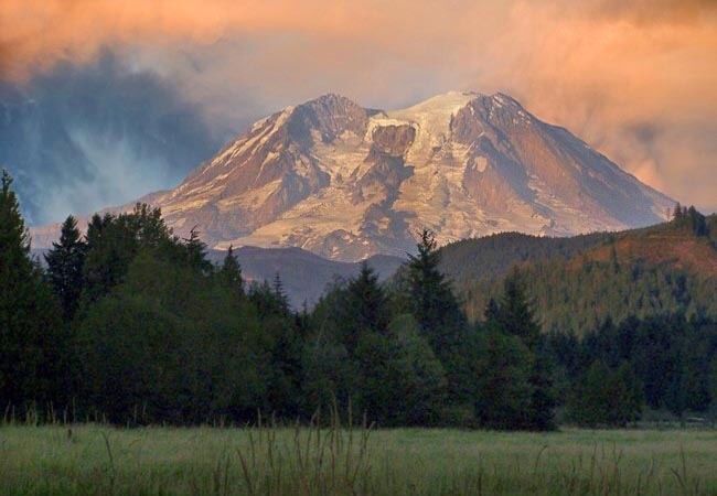 Rainier Sunset - Mount Rainier National Park, Washington