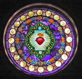 Sacred Heart Stained Glass - Chapel of the Sacred Heart, Grand Tetons National Park
