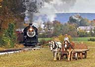 Engine #382 at Long Curve - Strasburg RR, Pennsylvania