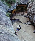 Using Rappel Skills - The Subway, Zion National park, Utah