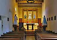 Mission San Juan Church Interior - San Antonio, Texas