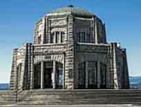 The Crown Point Vista House was built in 1916 at the same time as Highway 30