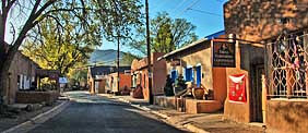 Canyon Road Scene - Santa Fe, New Mexico